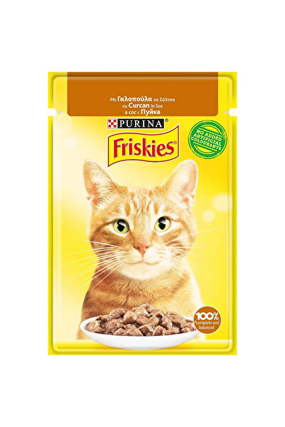 Friskies Hrana umeda pentru pisici cu Curcan in Sos, 26x85 g