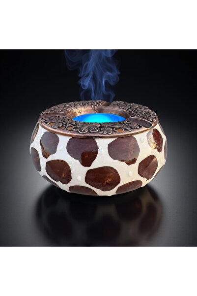 İlbay Çini Takı Kahverengi Dalmaçya küllük