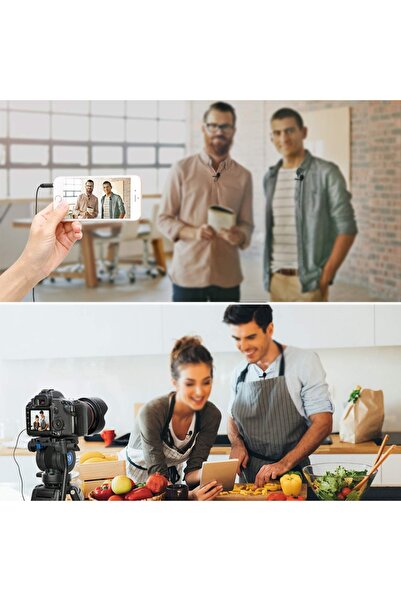 BOYA BY-M1DM Dual Lavalier Microphone for Smartphones, DSLR Cameras, Laptops & Interviews