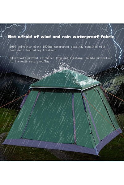 AutoFamily AUTO FAMILY 3-4 Person Outdoor Waterproof Premium Camping Tent