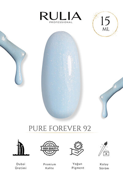 Rulia Professional Rulia Kalıcı Oje Pure Forever 92 15 ml - Made in Dubai - P...