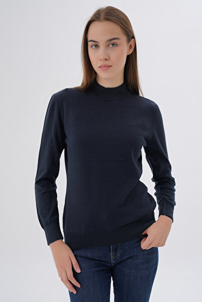 Trist Star Bluză tricotată, 100% bumbac organic, albastru bleumarin