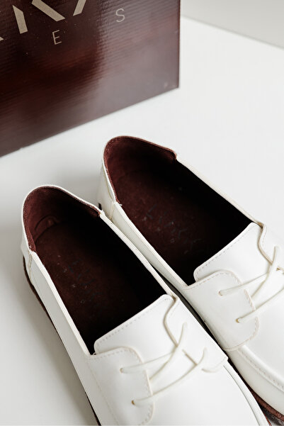 by selvi Lukka Shoes Rosa Мъжки синтетични бели кожени обувки с връзки за ежедневно носене