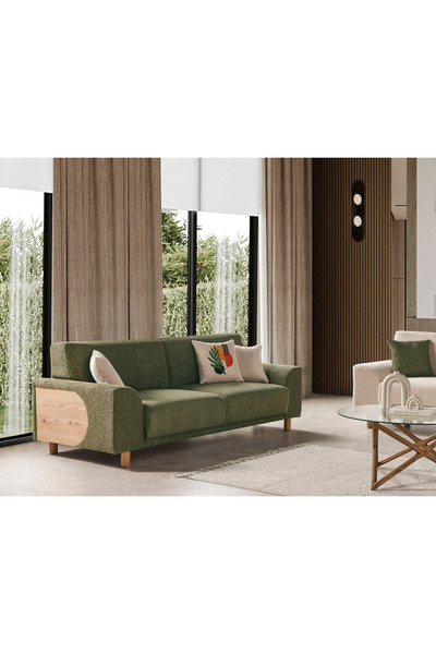 Evondi ASYA 3'LÜ KANEPE KOLTUK - GÜRGEN İSKELET, SİLİNEBİLİR KUMAŞ