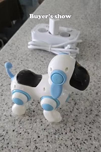 Choice1 كلب روبوتي تفاعلي ذكي أزرق، محاكاة المشي، الضوء، الصوت، الموسيقى، ألعاب تعليمية للأطفال