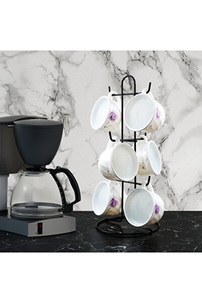 Kiwa Metal Metal Kahve Fincan Askısı Bardak Düzenleyici Bardak askısı Kupa As...