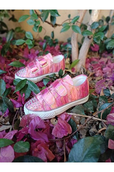 Scarpe Magiche Pembe Pile Kız Çocuğu Ayakkabısı Işıklı