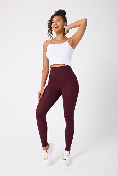 Myluvi Γυναικείο κολάν Cupro με αποτέλεσμα ψηλής μέσης δαμάσκηνο |   Αθλητισμ...