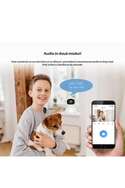 Edima 1080P WiFi surveillance camera – Night Vision, People & Animal Detection, bidirectional.