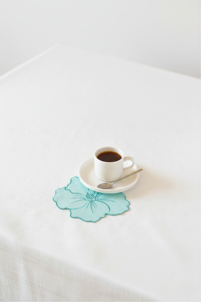 caka home design مجموعة من 4 قطع من مناديل التقديم والكوكتيل المزخرفة بالزهور...