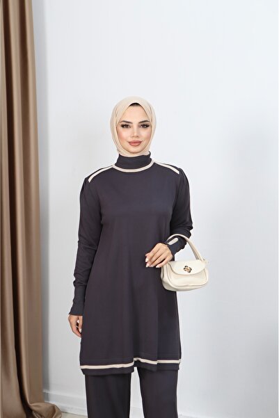 NİSUM MODA Double Color Mercerized Trouser Suit