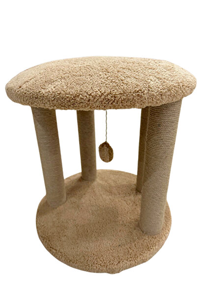 Komano Pontika 45cm Cat Scratching Post with Cage Model Bed – Durable, Comfortable and Playful Cat Scratcher