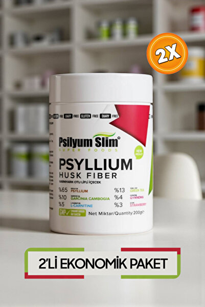 psilyum slim Detox Psyllium Slim Sindirim Destekli Doğal Detoks Ve Tok Tutan Karnıyarık Otu Tozu Çayı - 2 Adet