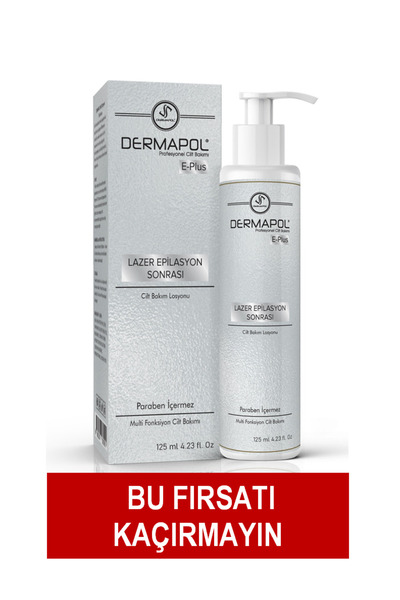 Dermapol E-plus Lazer Epilasyon Ve Ağda Sonrası Cilt Bakım Losyonu 125 ml