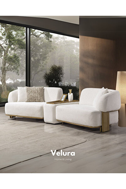 Velura Home & Living Moka Kanepe & Üçlü Koltuk (3'lü)
