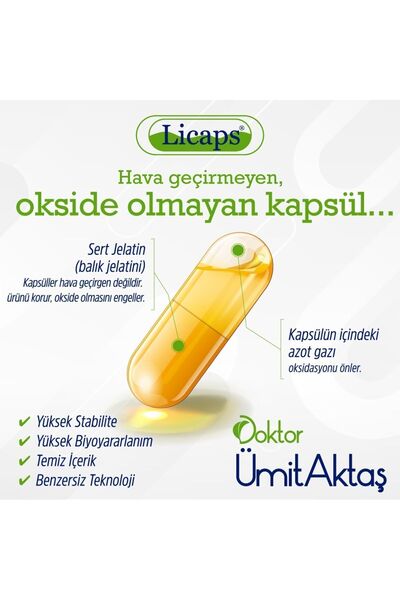 Dr. Ümit Aktaş Krill Yağı - 500mg - Kolin Ve Astaksantin Içeren Hava Sızdırmaz Okside Olmayan 60 Kapsül