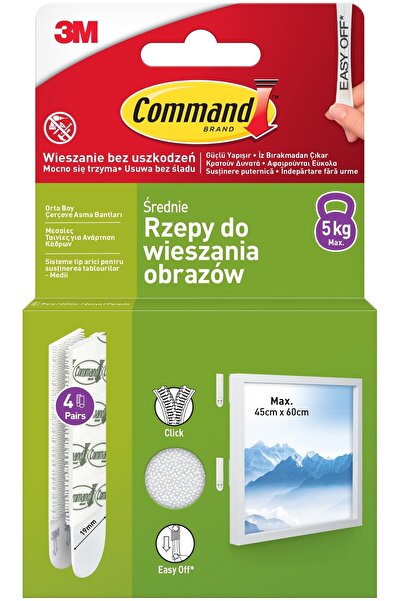 3M Benzi dublu adezive montare postere, 12 buc/set Command