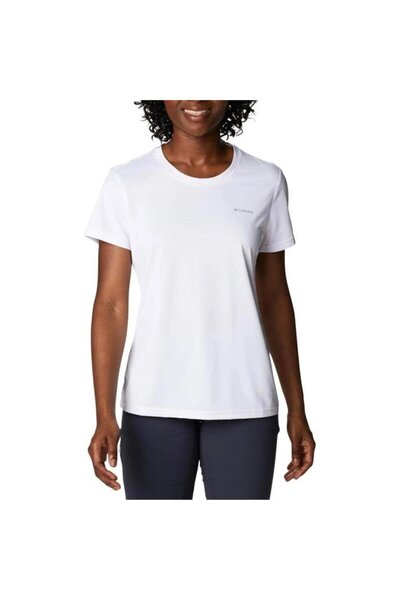 Columbia Λευκό γυναικείο μπλουζάκι με λαιμόκοψη 1991551100 100 AK9805