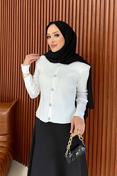 Melike Tatar Mercerized Cardigan 32-7027-1