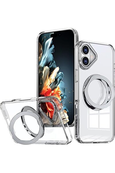 Glassology جراب حامل حلقي مغناطيسي 360 درجة لهاتف iPhone 16 Plus - مقاوم للصد...