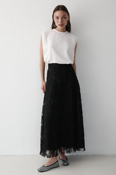 Melike Tatar Κεντημένη φούστα 32-3542
