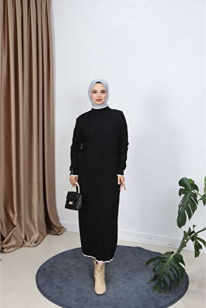 NİSUM MODA فستان ميرسيريزيد مع ضفائر شعر