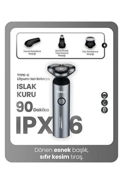 Relux RRS8700 Döner Başlıklı Tıraş Makinesi