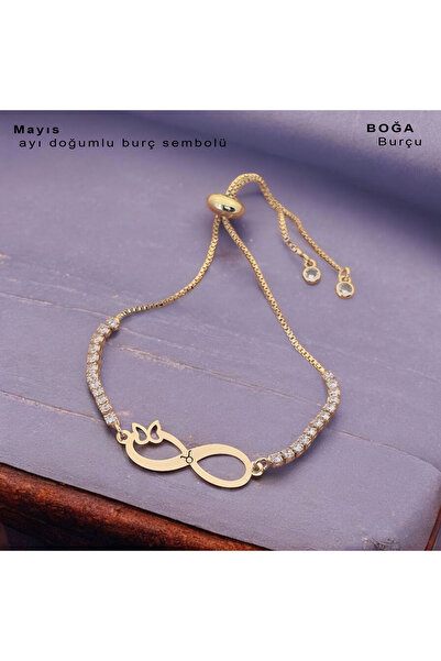 ARCHINO GOLD 14 Ayar Plakalı Altın Sonsuzluk Kelebek Figürlü Zincirli Bayanla...
