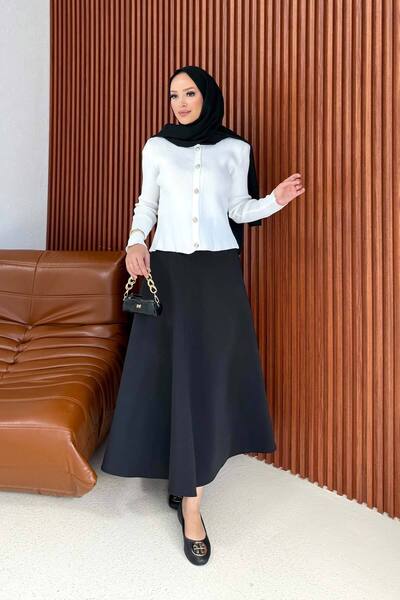 Melike Tatar Mercerized Cardigan 32-7027-1