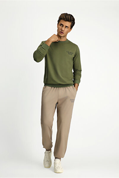 Kiğılı Bisiklet Yaka Regular Fit Sweatshirt