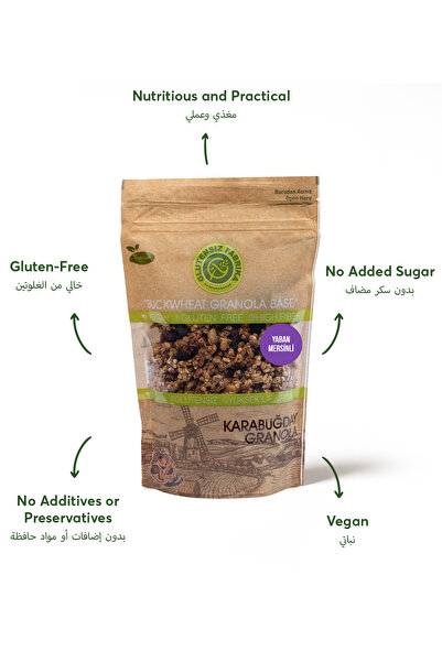 GLUTENSİZ FABRİKA Yabanmersinli Yulaf & Karabuğday Granola 300 G (GLÜTENSİZ & VEGAN)
