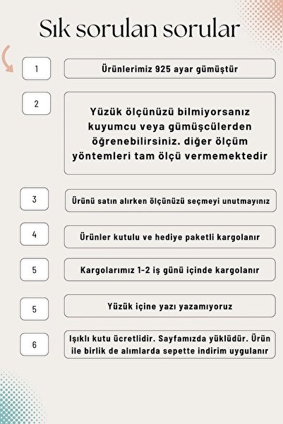 Erer Gümüş Gümüş beş taş ve tektaş yüzük