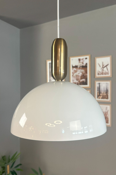 Bamyum Yimpi Beyaz Avize Eskitme Mistik Başlık Tekli Sarkıt Salon Mutfak Kuaför Cafe Lamba Dekoratif