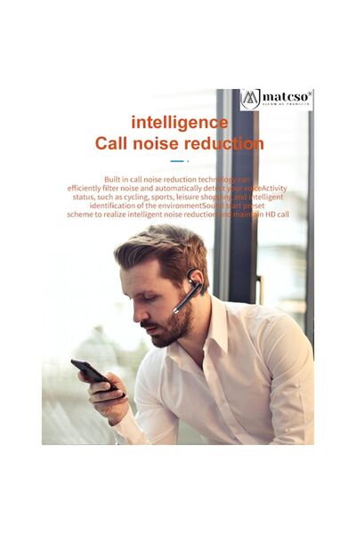 matcso by CSM 4U PRODUCTS® Căști fără fir, Bluetooth 5.3, matcso M520, handsfree, negre