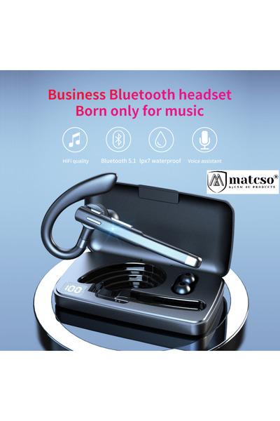 matcso by CSM 4U PRODUCTS® Căști fără fir, Bluetooth 5.3, matcso M520, handsfree, negre