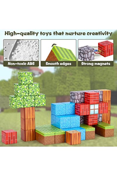 ToyznKidz eğitici öğretici yap boz Oyuncak mıknatıs oyunu manyetik oyuncaklar...