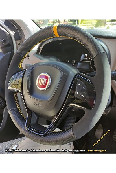 imza direksiyon kılıfı Fiat Doblo 2015-2021 Araca Özel Direksiyon Kılıfı PLAS...