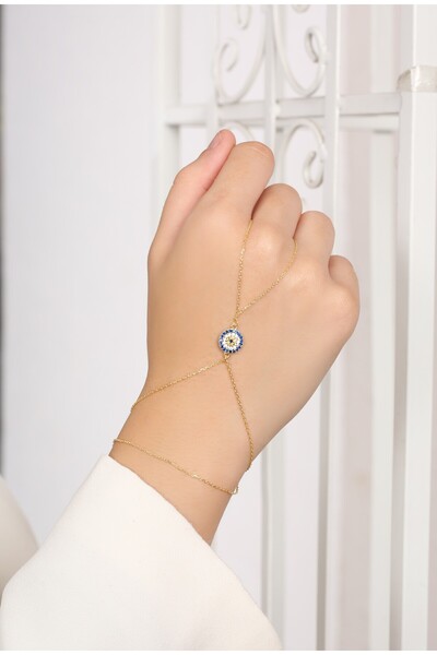 LİNOVE JEWELLERY Nazarlı Şahmeran Bileklik, 925 Ayar Gümüş Nazar Motifli Şahm...