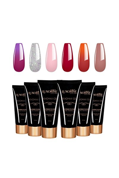 LUXORISE Set of 6 Polygel REVOMAX LUXORISE, Brilliance Nails 03