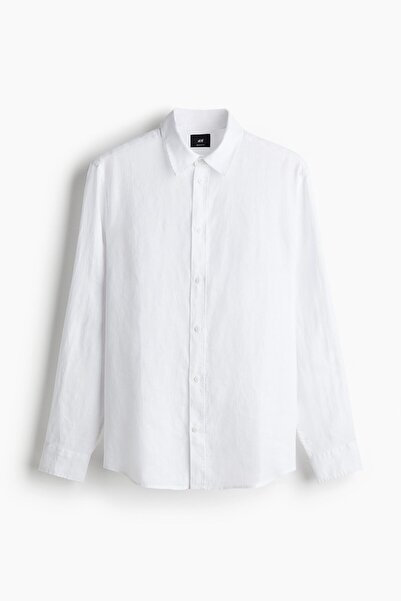 H&M Keten Gömlek Regular Fit