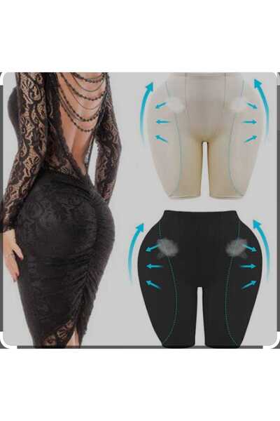 FİT1BEDEN Silikon Süngerli Basen Dolgulu Popup Korse Kum Saati Şekillendirici Dolgunlaştırıcı Korse