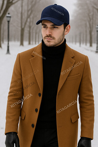 Ritagarcia Unisex Lacivert Kaşe Kumaş Kışlık Kep Şapka