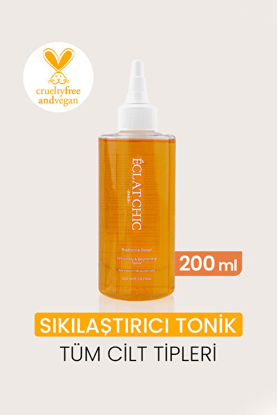 Eclat Chic Radiance Reset Tonik – %5 Glikolik Asit + Pirinç Özü | Gözenek Sık...