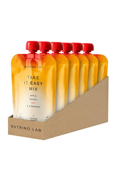 NUTRINO LAB TAKE IT EASY piure măr, mango, cereale și scorțișoară 6 x 180g