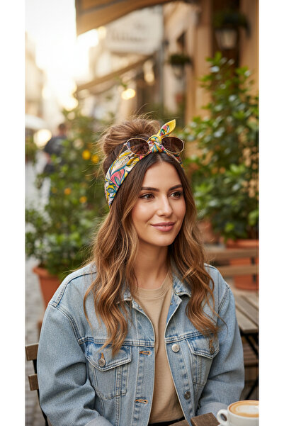 tuaipek Serin Esinti Desen 55x55cm Bandana/Fular