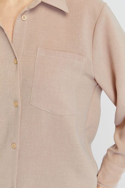 Bolivente Дамска ежедневна риза с широк модел от норка