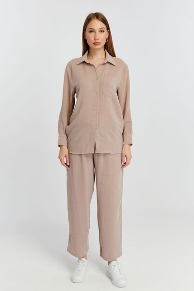 Bolivente Дамска ежедневна риза с широк модел от норка