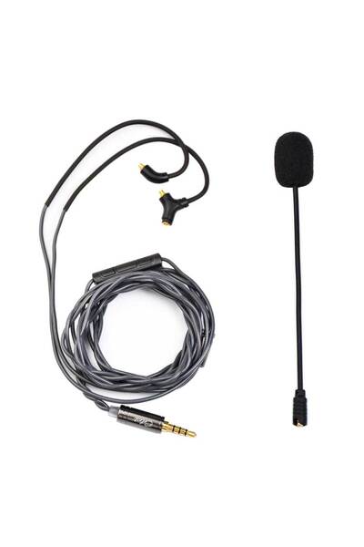 Choice كابل سماعة أذن RUYI MMCX Kinera Celest Ruyi مع ميكروفون ذراع قابل للفصل وسماعات أذن لالتقاط الصوت للألعاب