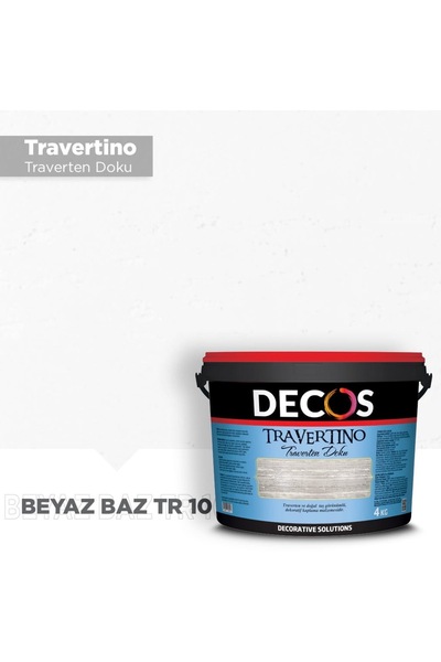 DECOS Travertino 4 Kg - Traverten Dokulu Dekoratif Efekt Kaplama