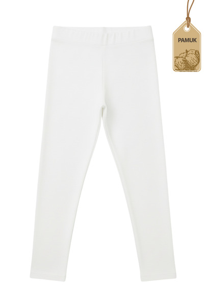 TWOO KİDS Leggings lungi din lycra pentru fete Twoo Kids Summer Comfortable - alb